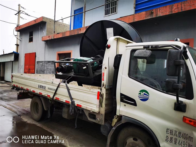 有機肥2.5m圓盤造粒發貨現場