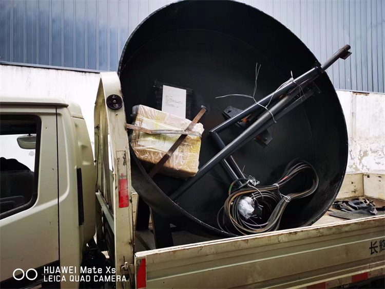 有機肥2.5m圓盤造粒發貨現場